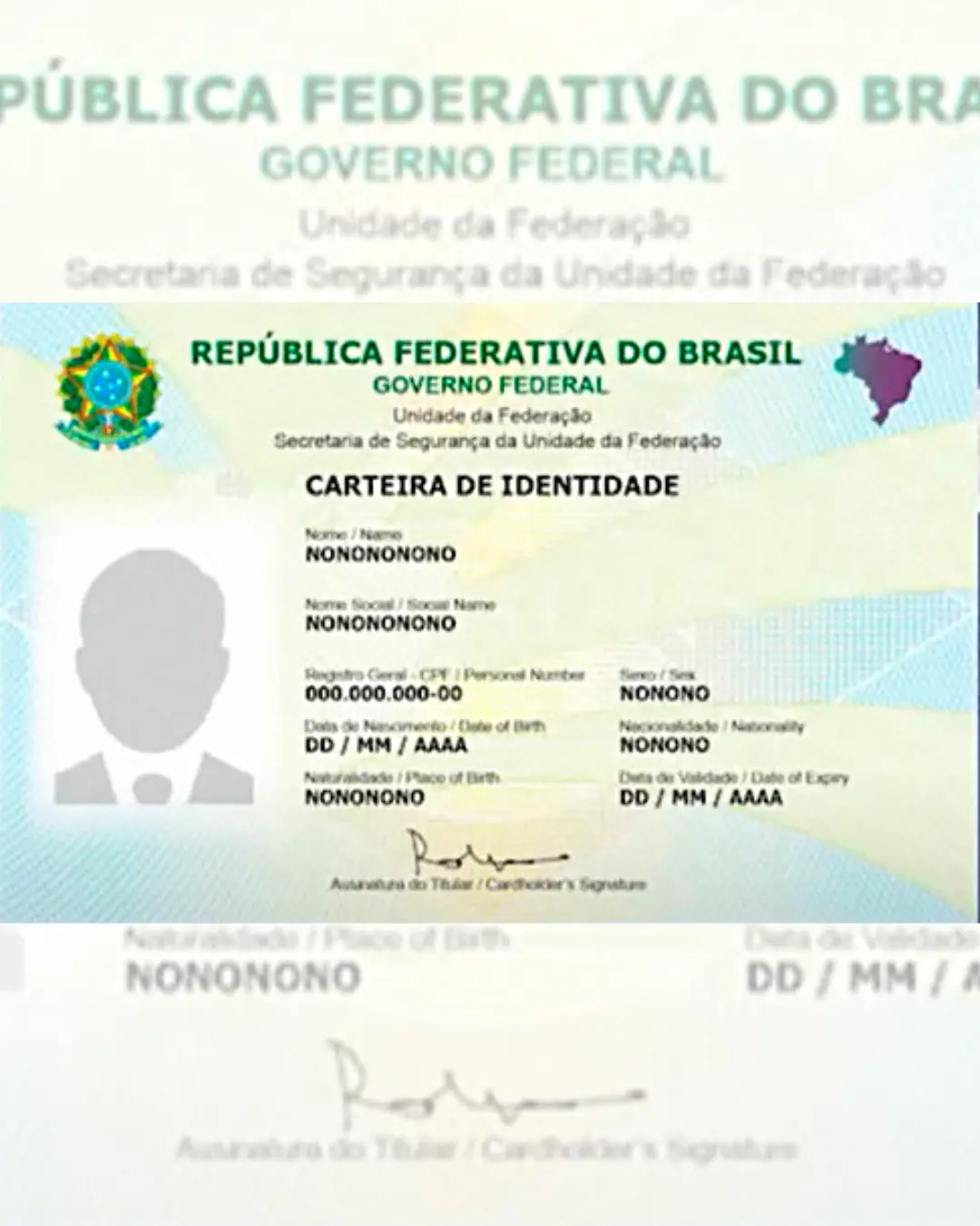 Nova Carteira de Identidade Nacional utiliza o CPF como número único de identificação