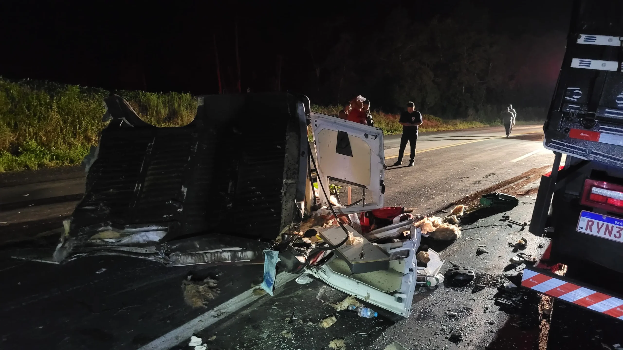 Tragédia na BR-476 Envolve Ambulância do SAMU e Caminhão em Paulo Frontin