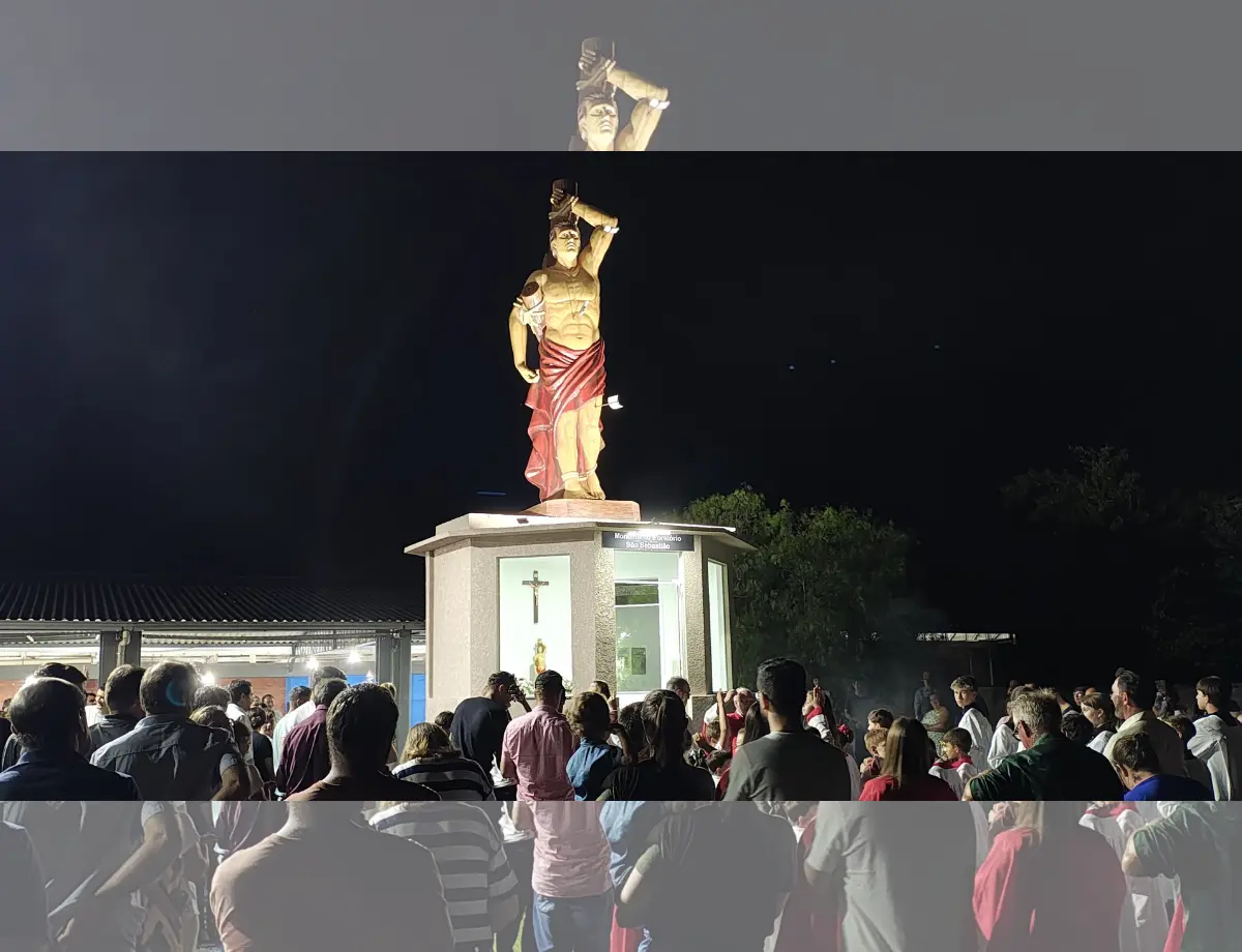 Monumento de São Sebastião é inaugurado no Pinho de Baixo em celebração ao padroeiro