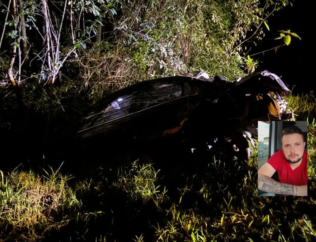 Homem de 25 anos morre após capotamento na BR-153 entre Irati e Rebouças