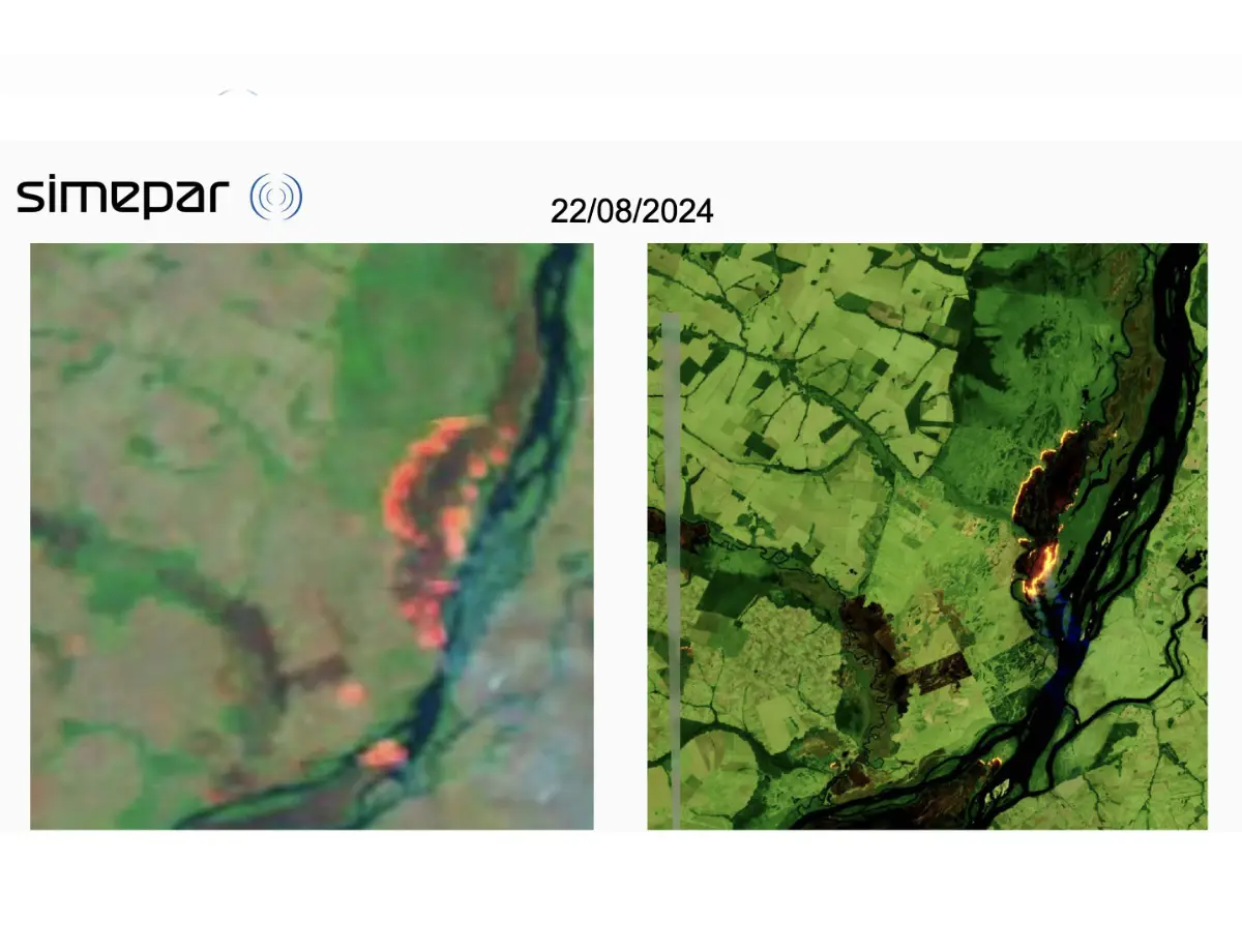 Plataforma do Simepar ajuda no combate a incêndios ao detectar focos de calor
